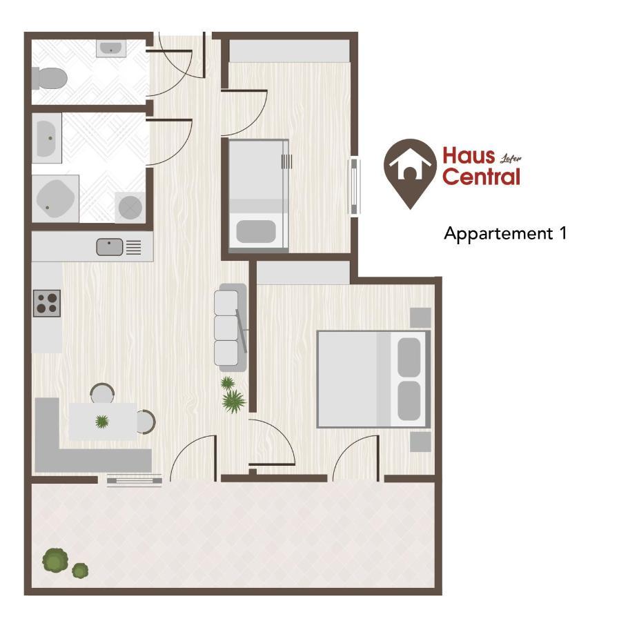 Haus Central Lofer Eksteriør bilde